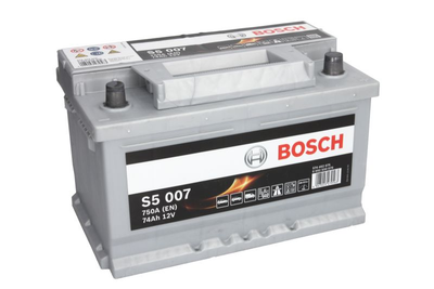 Аккумулятор автомобильный Bosch S5 74ah 750A (R+)