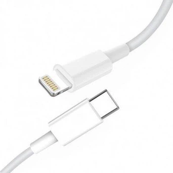 Кабель SkyDolphin S12L Frost Line USB Type-C - Lightning (M/M), 1 м, Білий (SDUSB-000576)