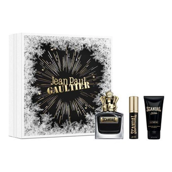 Zestaw Christmas 2023 Jean Paul Gaultier woda perfumowana Scandal Him Le Parfum Recargable 100 ml + Shower Gel 75 ml + Vapo 10 ml (8435415090902)