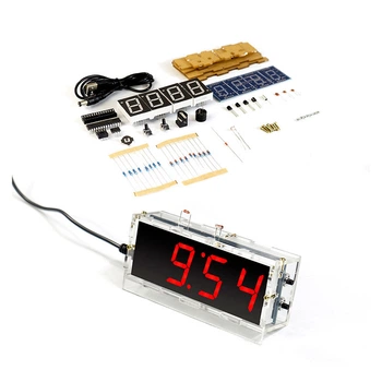 Часы электронные радиоконструктор ArduinoKit (красный сегмент - 24 мм).