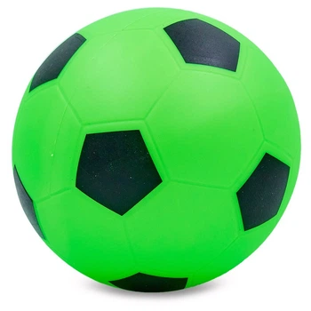 М'яч гумовий футбольний Zelart Action 5652 діаметр 22см вага 200г Green-Black