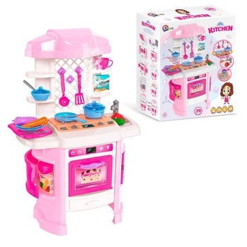 Кухня игрушечная подсветка, звук, пар, 29 аксессуаров 6696