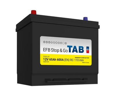 Акумулятор EFB start-stop, 60Ah, 600A EN, 230x173x200, лівий "+"