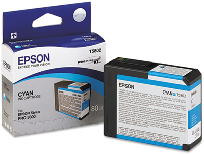 Tusz Epson T5802 UltraChrom K3 80 ml Cyan (10343858787)