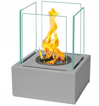 Биокамин Biokominkigmt Square Серый