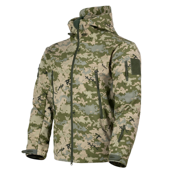 Куртка Vik-Tailor Outdoor Tactical SoftShell ММ-14 піксель ЗСУ 4XL