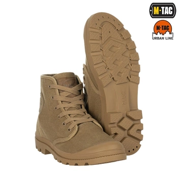 Високі тактичні кеди (черевики-напівберці) 42 розмір (27,3 см) тактичні (військові) трекінгові демісезонні Coyote (Койот) M-tac для ЗСУ
