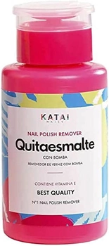 Рідина для зняття лаку Katai Nails Quitaesmalte Acetona Pro Aroma Fresa Dosificador 200 мл (8437009573761)