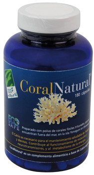 Suplement diety 100% Natural Coralnatural 1g 180 kapsułek (8437008750408)