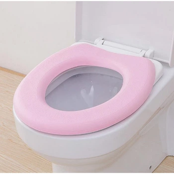 Накладка на унитаз мягкая для сиденья на крышку унитаза Розовая (O3-02537.pink)