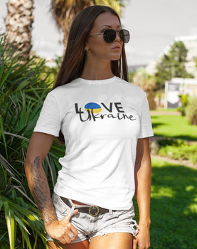 Модна жіноча футболка "Love Ukraine" біла Mishe 11000081 48
