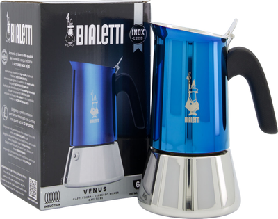 Гейзерна кавоварка Bialetti New Venus 6 Cup Blue 235 мл (8006363033008)