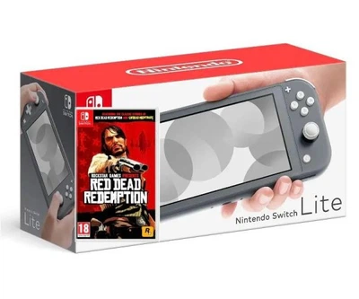 Игровая консоль Nintendo Switch Lite Gray + Игра Red Dead Redemption (русские субтитры)