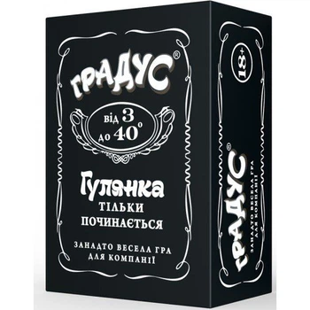 Застольная игра для компании Bombat Game «Градус» Для вечеринки (Украиснкий) (MR-SO7125)
