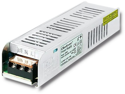 Імпульсний блок живлення Qoltec LED IP20, 120 Вт, 12 В, 10A, Slim (50964) (5901878509648)