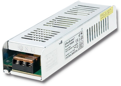 Імпульсний блок живлення Qoltec LED IP20, 150 Вт, 12 В, 12.5А, Slim (50965) (5901878509655)