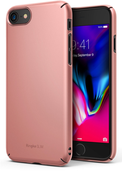 Etui plecki Ringke Slim do Apple iPhone 7/8/SE 2020 Rose Gold (8809512154230)