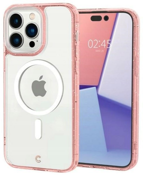 Zestaw Etui plecki + szkło ochronne Spigen Cyrill Shine MAG do Apple iPhone 14 Pro Rose (8809811864991)