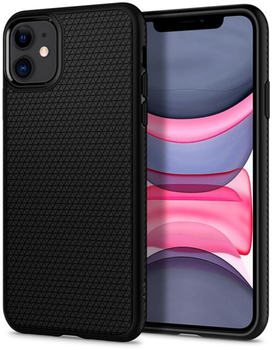 Etui plecki Spigen Liquid Air do Apple iPhone 11 Black (8809671010293)