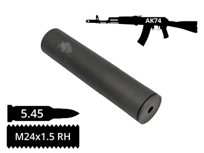 Глушник AFTactical S44A 5.45мм 24x1.5Rh АК-74 АКС-74У