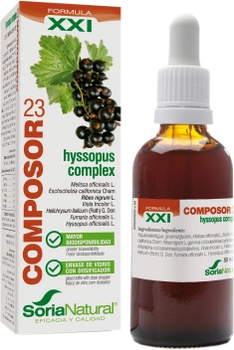 Suplement diety Soria Natural Composor 23 Hyssopus S XXl 50 ml (8422947152239)