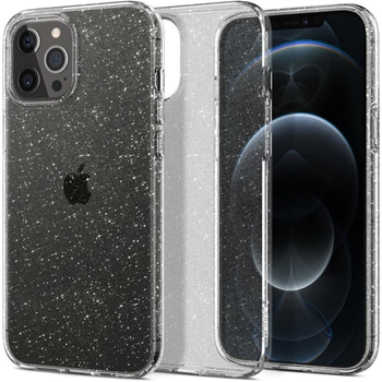 Панель Spigen Liquid Crystal Glitter для Apple iPhone 12/12 Pro Прозорий (8809710756465)