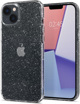 Etui plecki Spigen Liquid Crystal Glitter do Apple iPhone 14 Plus Rose quartz (8809811864014)