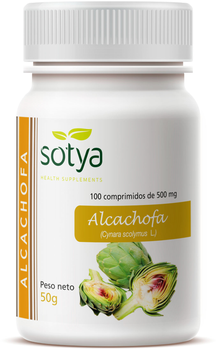 Дієтична добавка Sotya Alcachofa 500 мг 100 таблеток (8427483005193)
