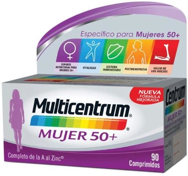 Дієтична добавка Multicentrum Woman 50+ 90 таблеток (8470001731890)