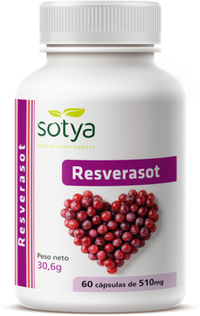 Дієтична добавка Sotya Resverasot 510 мг 60 капсул (8427483020134)
