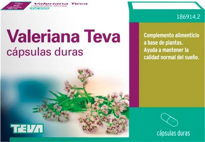 Дієтична добавка Teva Valeriana 200 мг 30 капсул (8470001869135)
