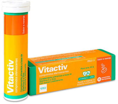 Дієтична добавка Teva Vitactiv 15 шипучих таблеток (8470001952219)
