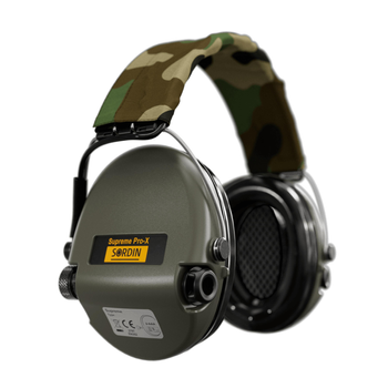 Навушники тактичні активні для стрільби Sordin Supreme Pro-X 75302-X-S olive