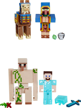 Zestaw Mattel Minecraft Craft-A-Block 2-Pack Assortment Figures (887961920482)