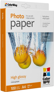 Papier fotograficzny ColorWay High Glossy A4 200 g/m² 100 szt. (6942941820559)