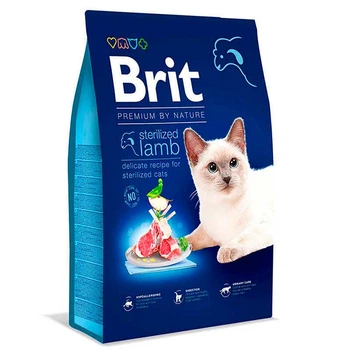 Brit Premium by Nature Cat Sterilized Lamb ягненок для стерилизованных котов - 8 кг 171871