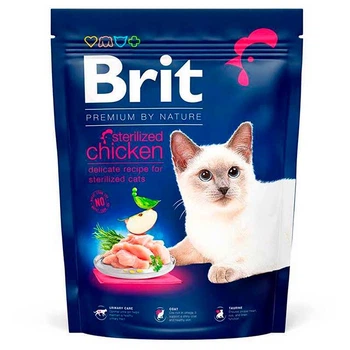 Brit Premium by Nature Cat Sterilised для стерилизованных кошек с курицей - 8 кг 171870