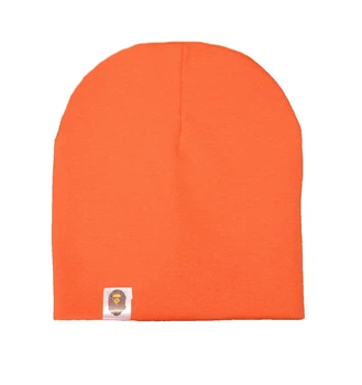 Шапочка Sweet Hats детская осенняя двойная 52-56 см оранжевая(ОД-01-19)