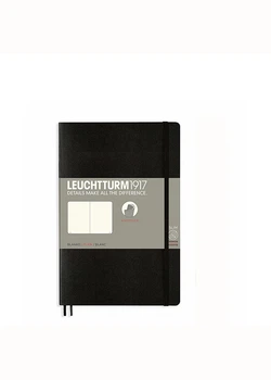 Блокнот Leuchtturm1917 Paperback (B6+), Мягкая обложка, Черный, Чистые листы (358292)