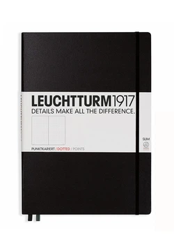 Блокнот Leuchtturm1917 Master Slim A4+, черный, точка (321149)