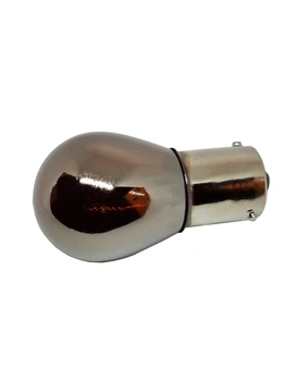 Автомобільна лампа з цоколем 1156 BAU15s PY21W S2550ACR 12V 21W Silver Chrome Amber Жовтий (00702)