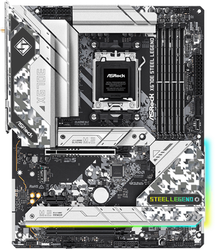 Материнська плата ASRock X670E Steel Legend (sAM5, AMD X670, PCI-Ex16)