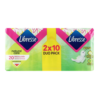 Прокладки гігієнічні Libresse Natural Care Ultra Normal 20 шт (7322540137613)