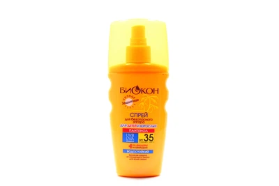Спрей для безпечної засмаги Біокон для дітей і дорослих SPF35 160 мл (4820160031173)