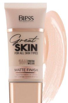 Тoнальний крем Bless Beauty Great Skin 1 світлий беж 30 мл (5900960048010)
