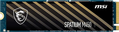 Твердотільний накопичувач M.2 2Tb, MSI Spatium M450, PCI-E 4.0 x4, 3D TLC, 3300/3000 MB/s (S78-440Q510-P83)
