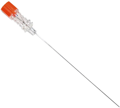 Голка спінальна Becton Dickinson Квінке Spinal Needle 22G(Г) 3.5 0.7x90 мм Помаранчева №25 (405257) (30382904052578)