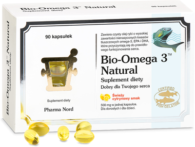 Біологічно активна добавка Pharma Nord Bio-Omega 3 Natural 90 капсул (5709976104303)