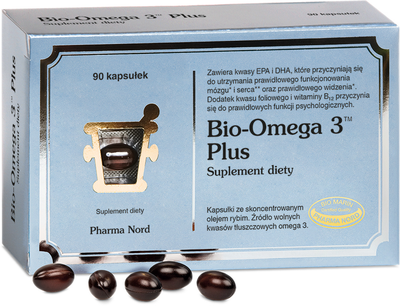 Біологічно активна добавка Pharma Nord Bio-Omega 3 Plus 90 капсул (5709976288300)