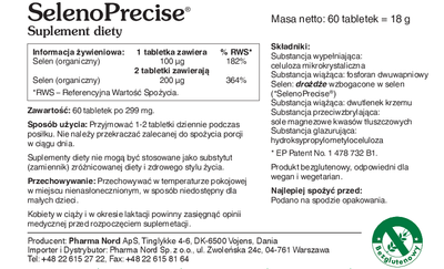 Suplement diety Pharma Nord SelenoPrecise 100 mcg 60 tabletek (5709976023208)